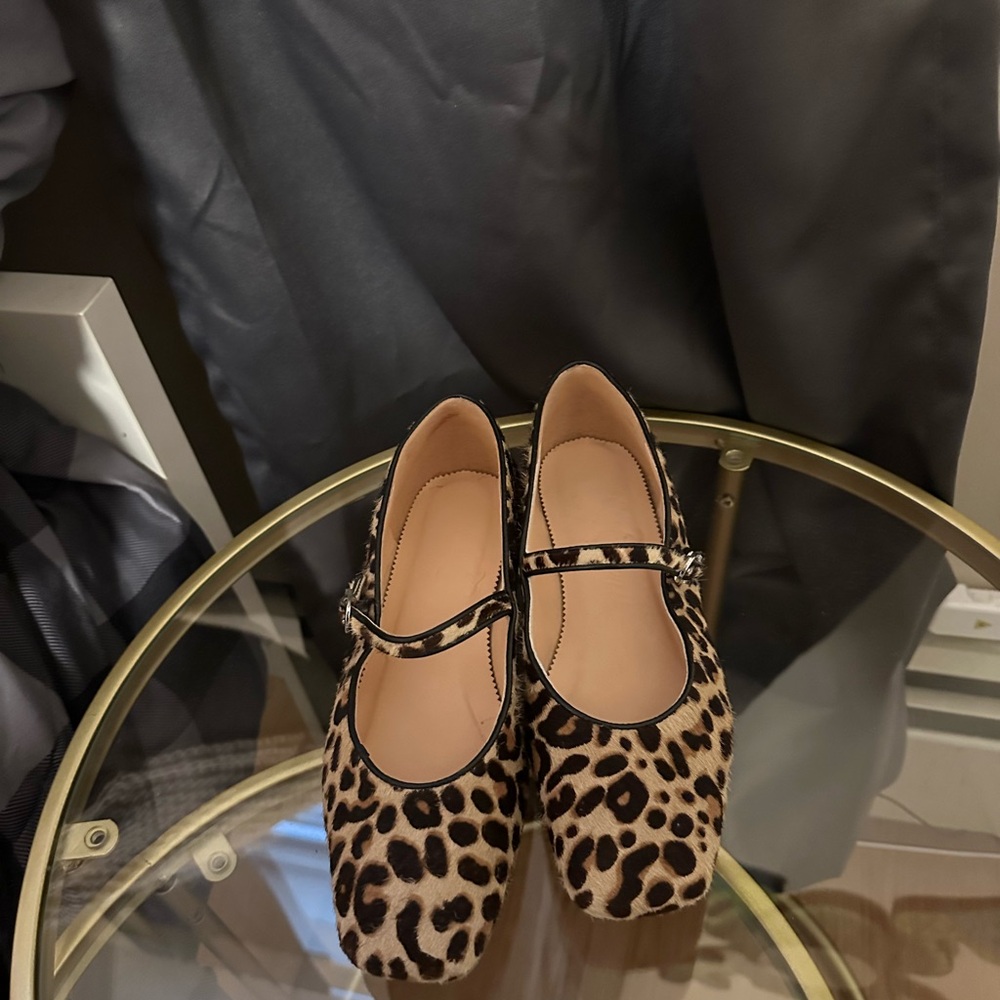 Jcrew Leopard Print Mary Jane’s